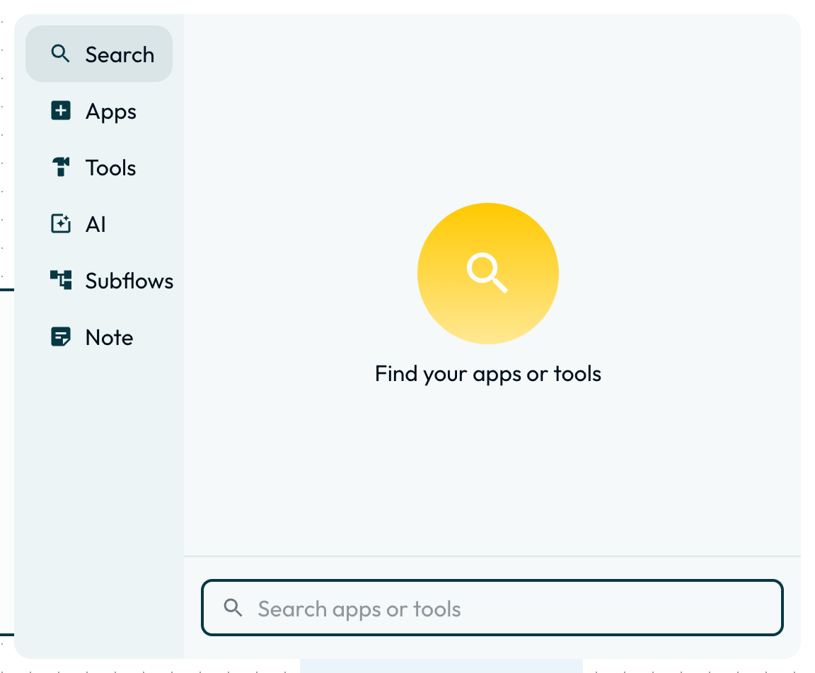 Right-click context menu showing Search, Apps, Tools, AI, and Sticky Note options